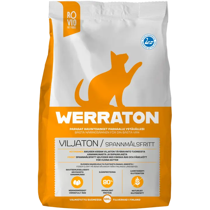 Werraton Viljaton kissanruoka 500 g