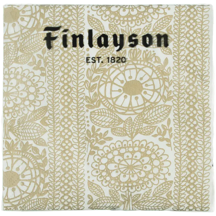 Finlayson Taimi valkokulta lautasliina 20kpl/33cm