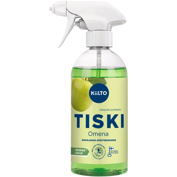 Kiilto biohajoava suihkutettava käsitiskiaine Omena 475 ml