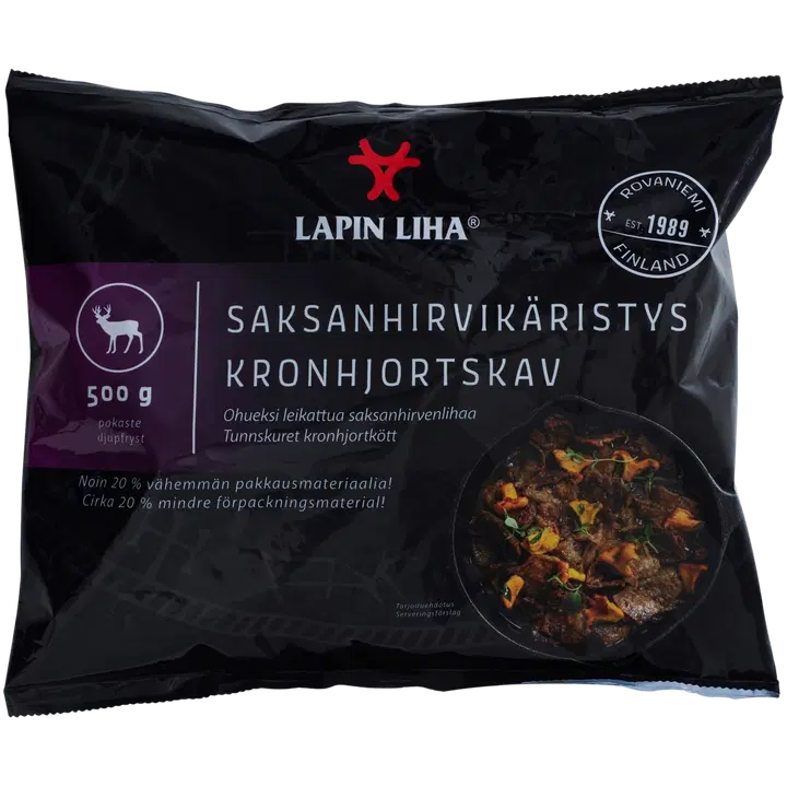 Lapin Liha Saksanhirvikäristys 500g pakaste