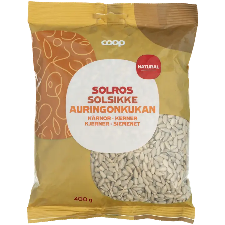 Coop Auringonkukansiemenet natural 400 g