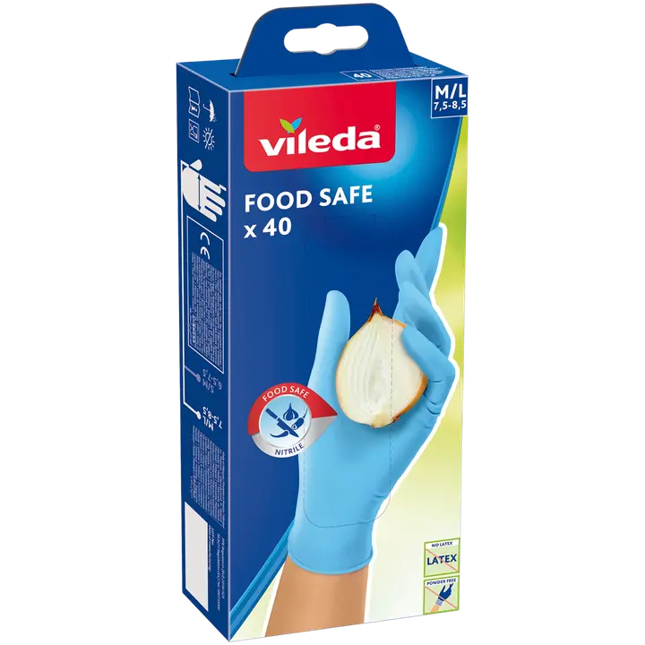 Vileda nitriilkindad Food Safe M/L 40tk