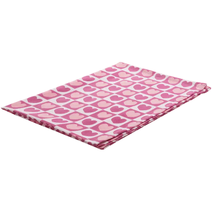 Iloleipuri keittiöpyyhe sydämet 52 x 62 cm