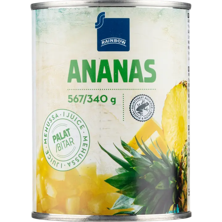 Rainbow ananaspalat mehussa 567/340g