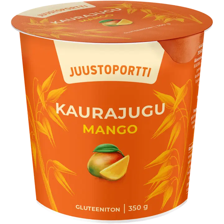 Juustoportti kauravälipala 350g mango gluteeniton