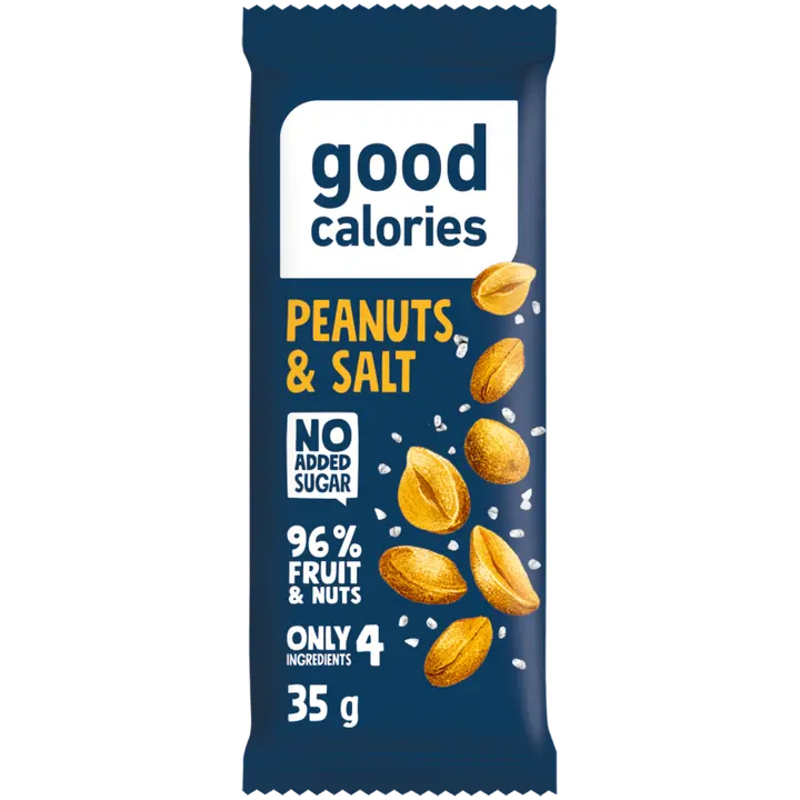 Energia datlibatoon GOOD CALORIES soolatud maapähklitega, 35g