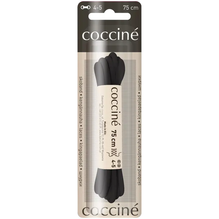 Coccine kengännauha 75 cm, musta