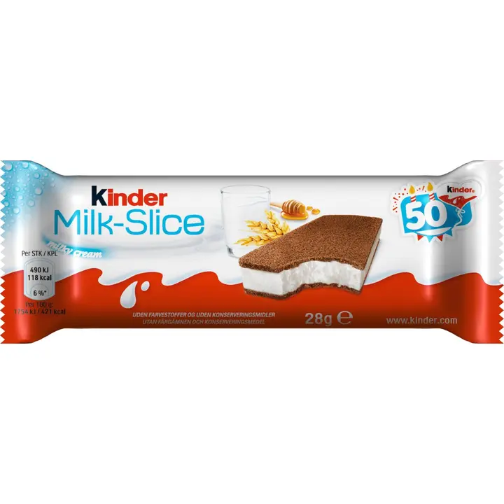 Kinder Milk Slice magustoit, 28g