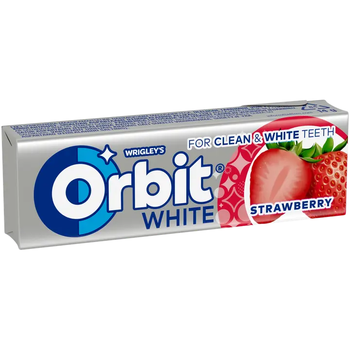 ORBIT White maasika närimiskummid 14g