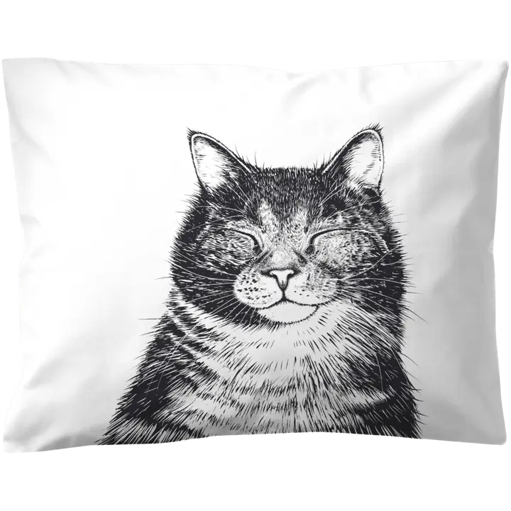 Padjapüür Kass 50x60 must/valge