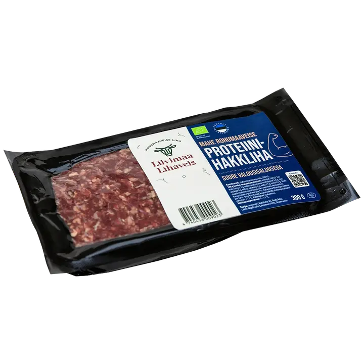 Liivimaa Lihaveis Mahe Rohumaaveise Proteiinihakkliha 300G