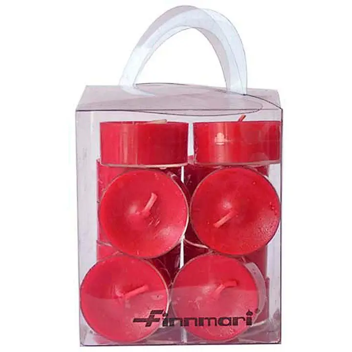 Finnmari Muovi lämpökynttilä rasia 20kpl vanha karpalo