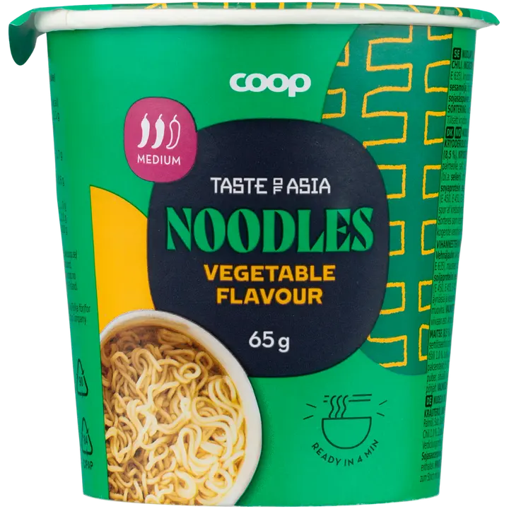 Coop Asia vihannesten makuinen kuppinuudeli 65 g
