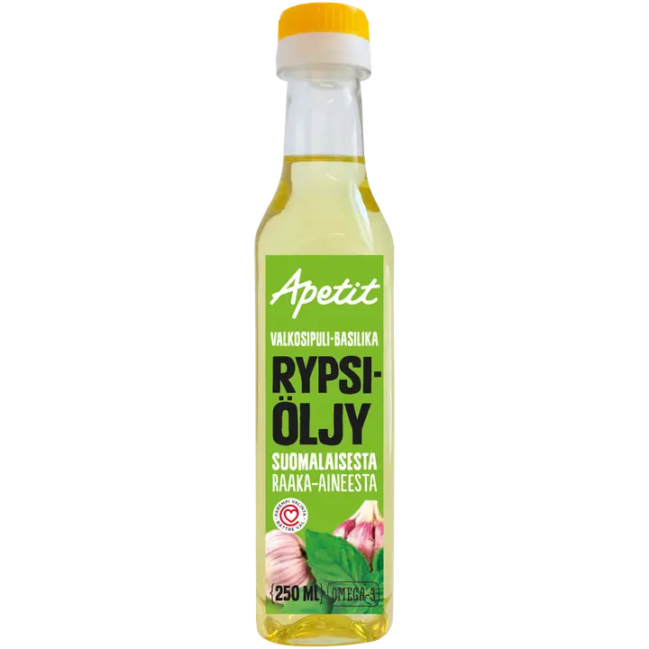 Apetit valkosipuli-basilika rypsiöljy 250ml