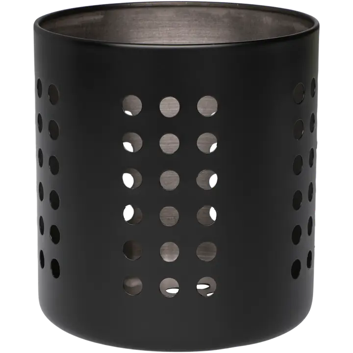 Maku aterinteline ruostumatonta terästä musta