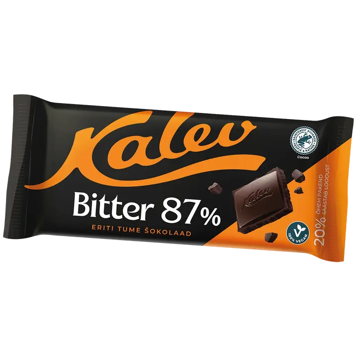 Kalev Bitter 87% eriti tume šokolaad 100 g