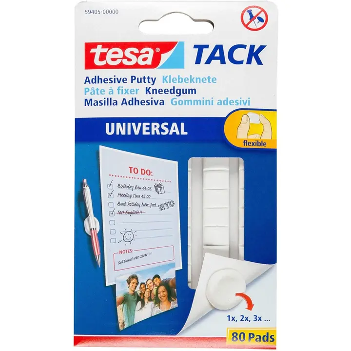 Tesa Tack 80 kpl valkoinen sinitarra