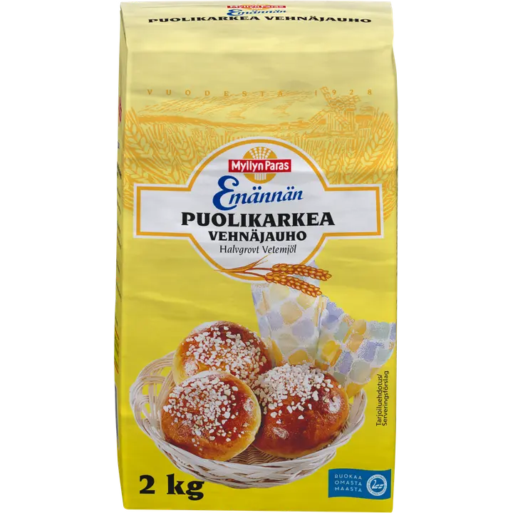 Myllyn Paras Emännän Puolikarkea Vehnäjauho 2kg