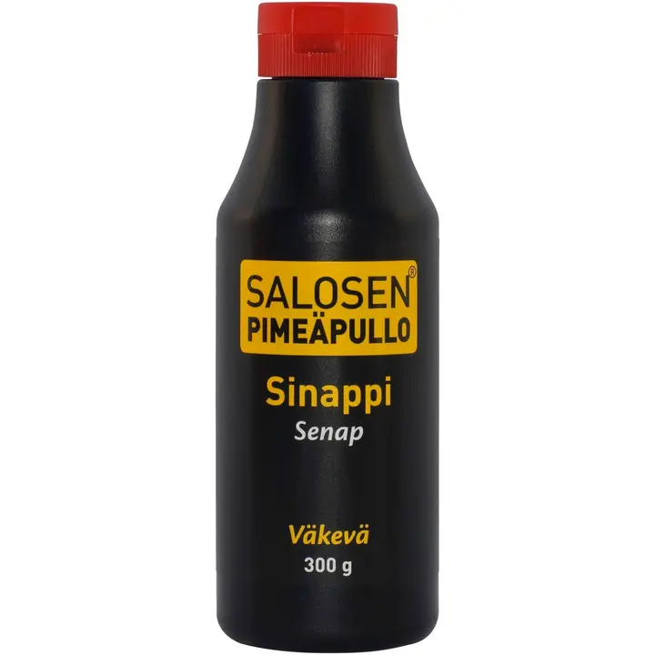 Salosen Pimeäpullo 300g Sinappi väkevä