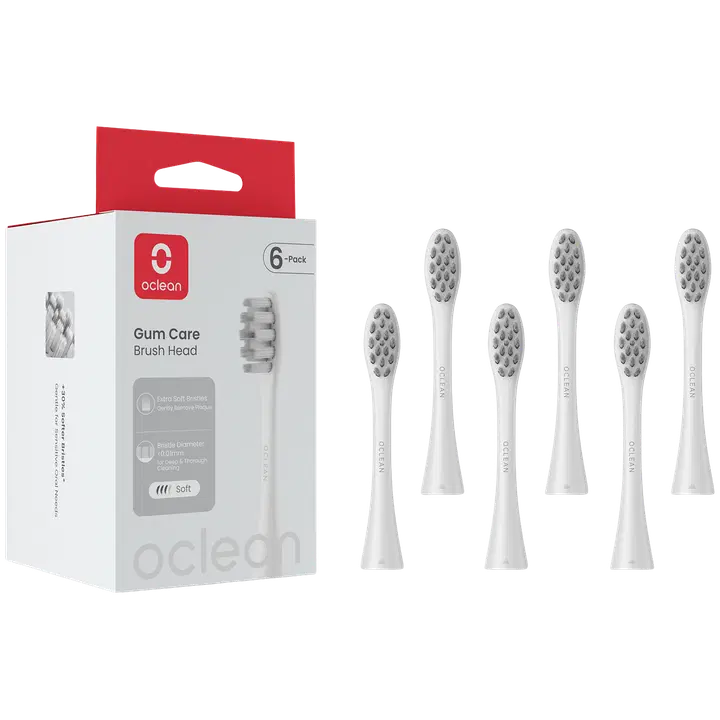 Oclean Gum Care harjaspää valkoinen 6 kpl C04000391