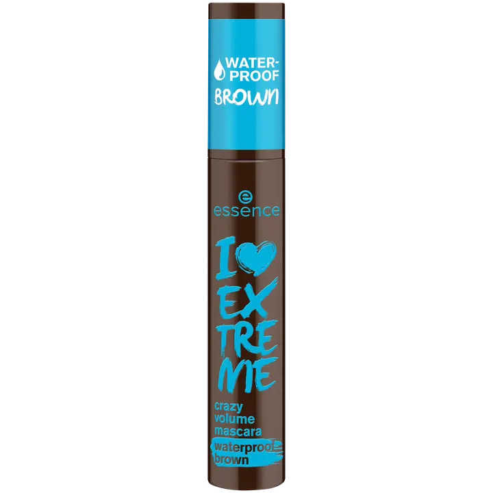Essence ripsmetušš I Love Extreme Crazy Volume Waterproof Cozy Brown 01