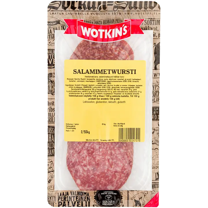 Wotkin´s 150g Salamimetwursti kestomakkara