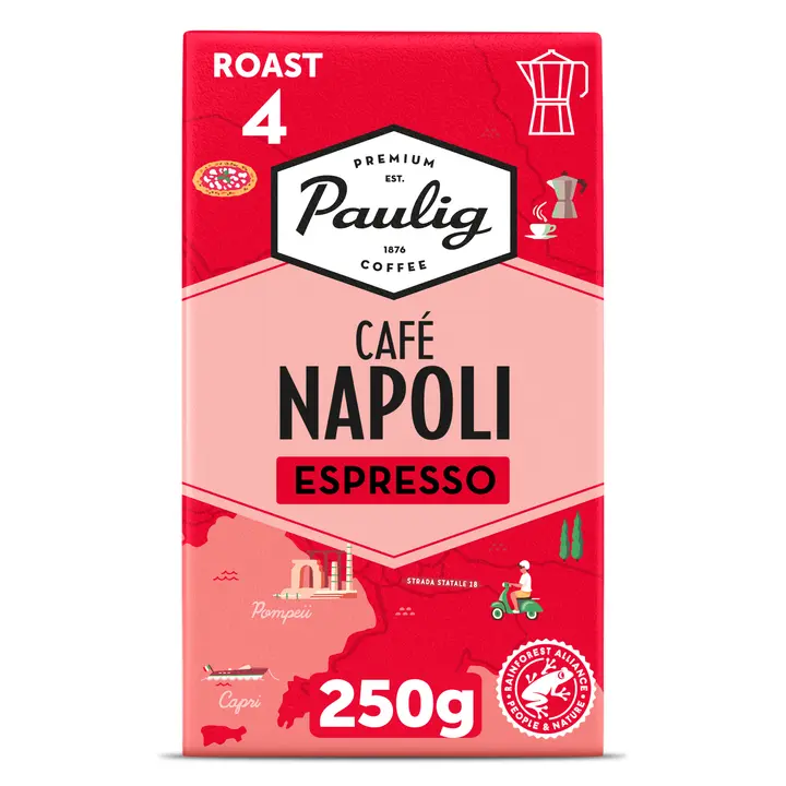 Paulig Café Napoli kahvi espressojauhatus 250g