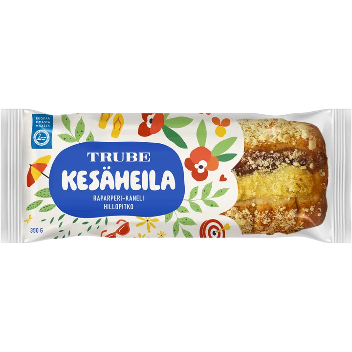 Trube Kesäheila Raparperi-kanelihillopitko 350 g raparperi-kanelitäytteinen pullapitko