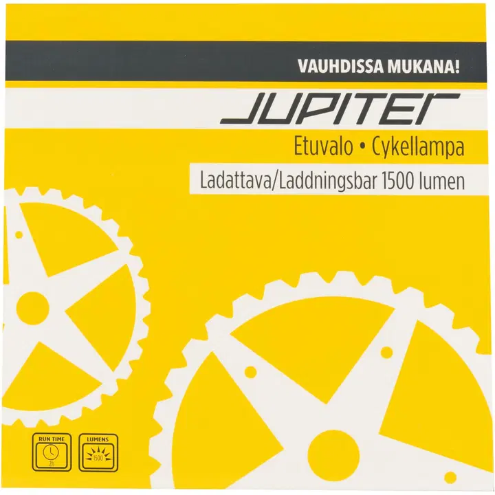 Jupiter laddningsbar cykellampa fram 1500 lm