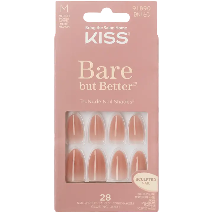 Kiss Bare but Better kynnet Fairest Nude 28kpl