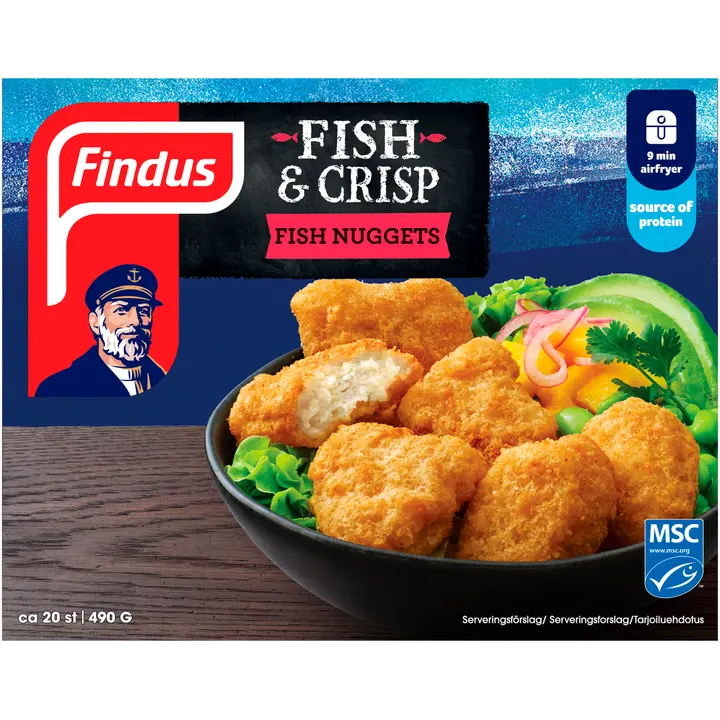 Findus Fish & Crisp kalanugetit 490g