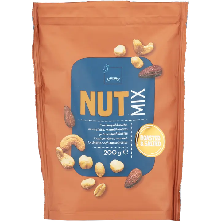 Rainbow Nut Mix Roasted & Salted pähkinäsekoitus 200 g