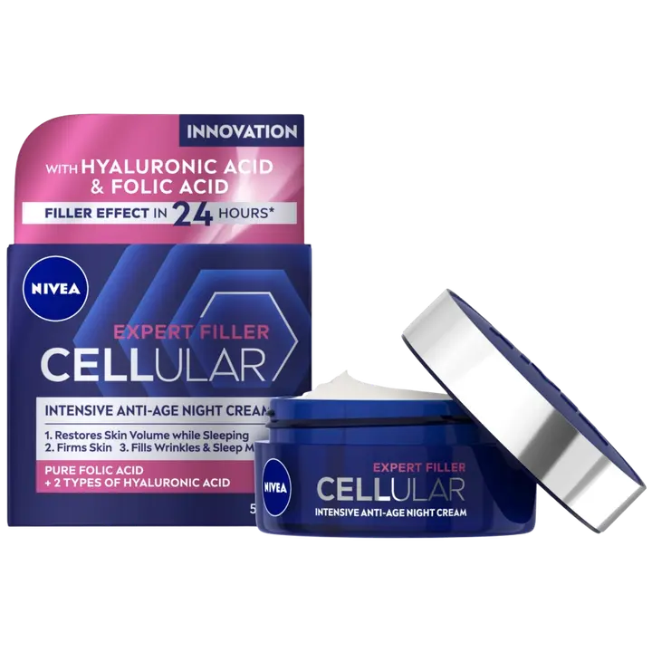 NIVEA 50ml Cellular Expert Filler Intensive Anti-Age Night Cream -yövoide