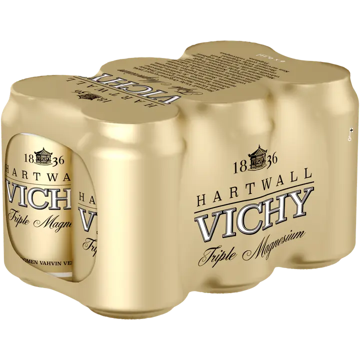6 x Hartwall Vichy Original Triple Magnesium kivennäisvesi 0,33 l