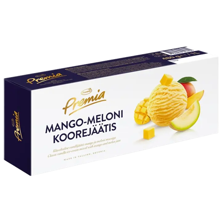 Mango-meloni koorejäätis, 1 l