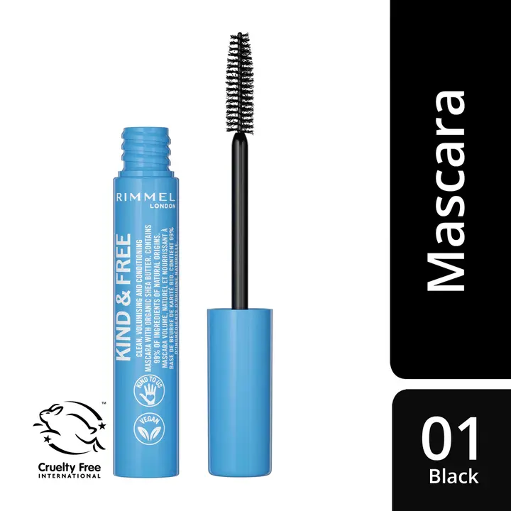 Rimmel London Kind & Free Mascara 7ml, 001 Black ripsiväri