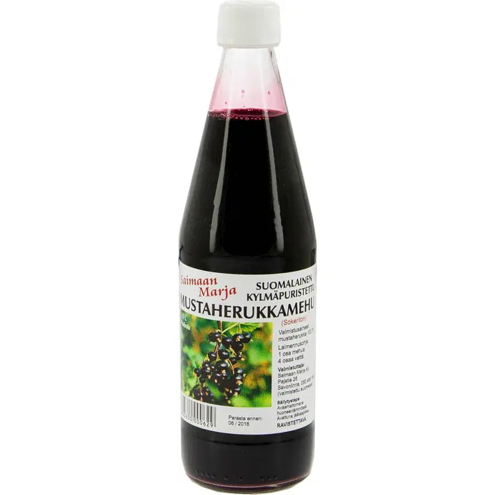 Saimaan Marja 0,5l mustaherukkamehu sokeroimaton