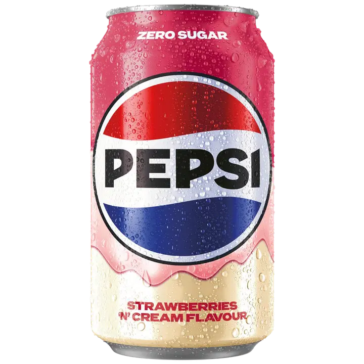 Pepsi Zero Sugar Strawberries and Cream virvoitusjuoma 0,33 l