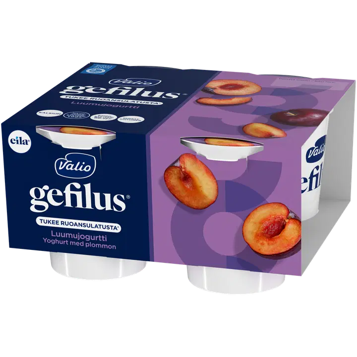 Valio Gefilus® OLO™ yoghurt plommon laktosfri 4x125 g
