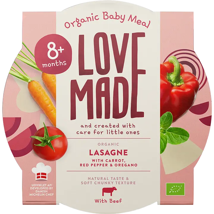LoveMade Luomu lasagnea 8KK 185g
