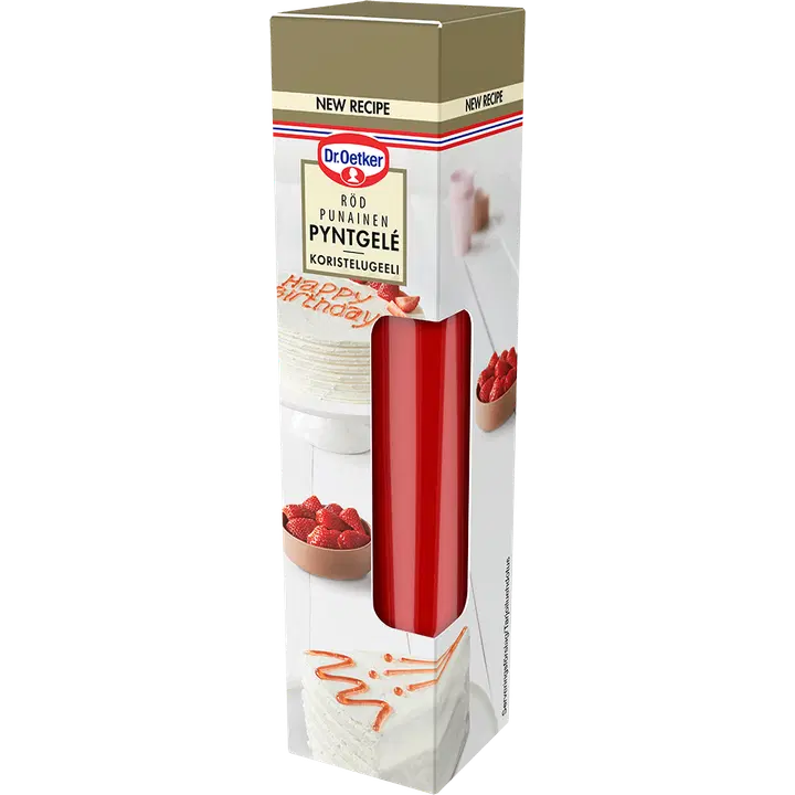 Dr. Oetker Koristelugeeli Punainen 50g