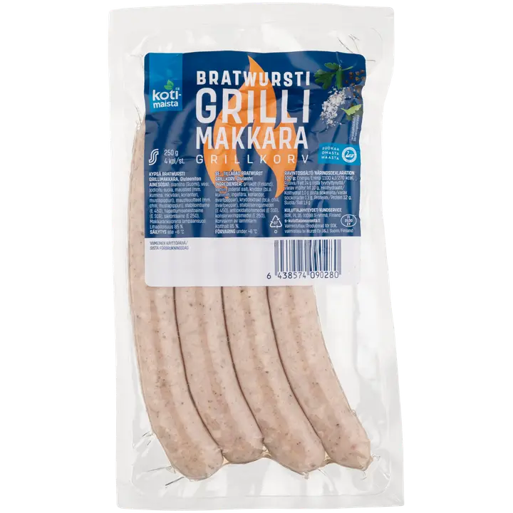 Kotimaista saksapärane bratwurst 250 g