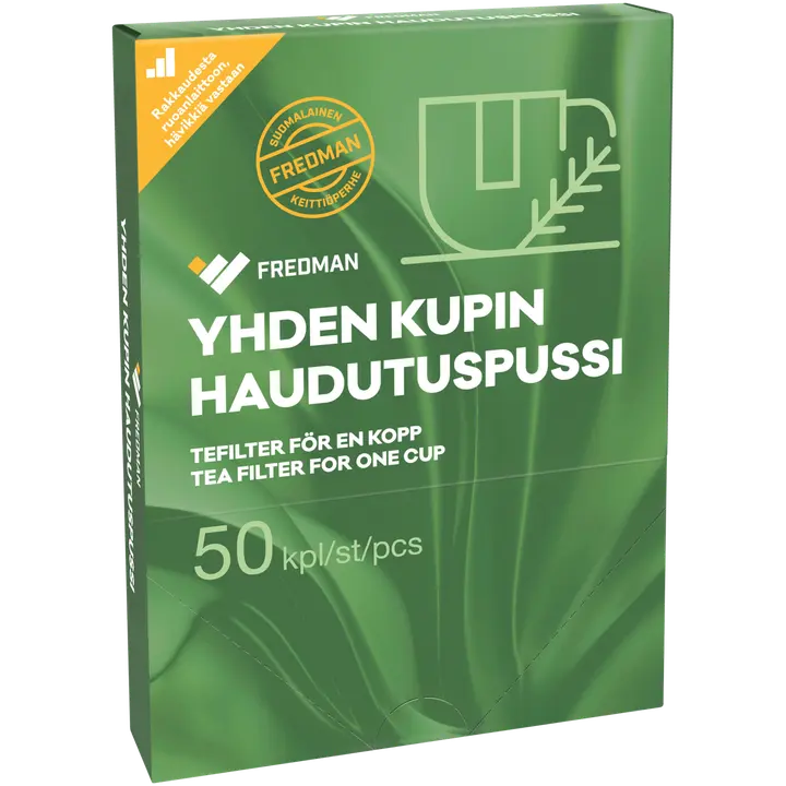 Fredman yhden kupin teenhaudutuspussi 50kpl