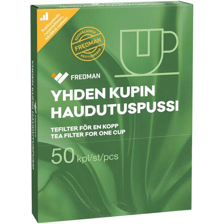 Fredman yhden kupin teenhaudutuspussi 50kpl