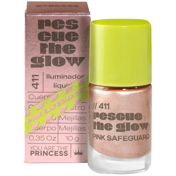 You Are The Princess Rescue The Glow, Pink Lifegurad, iholle hehkua antava nestemäinen korostustuote