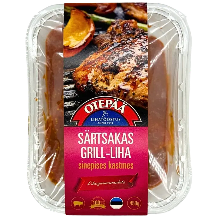 Otepää Lihatööstus Särtsakas suvegrill-liha sinepikastmes 450g