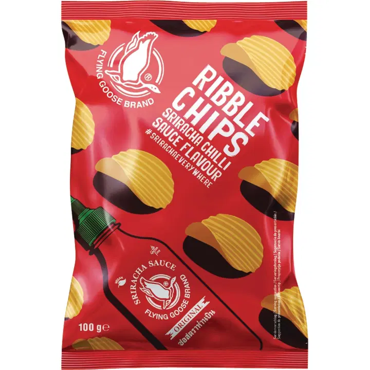 Flying Goose Sriracha perunalastu 100 g