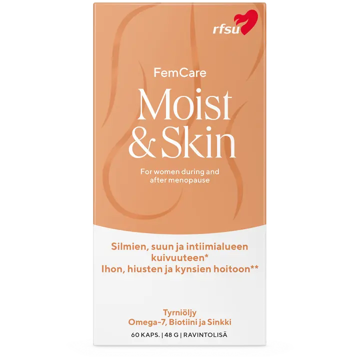 RFSU Moist&Skin 60 kpl Ravintolisä kuiville limakalvoille