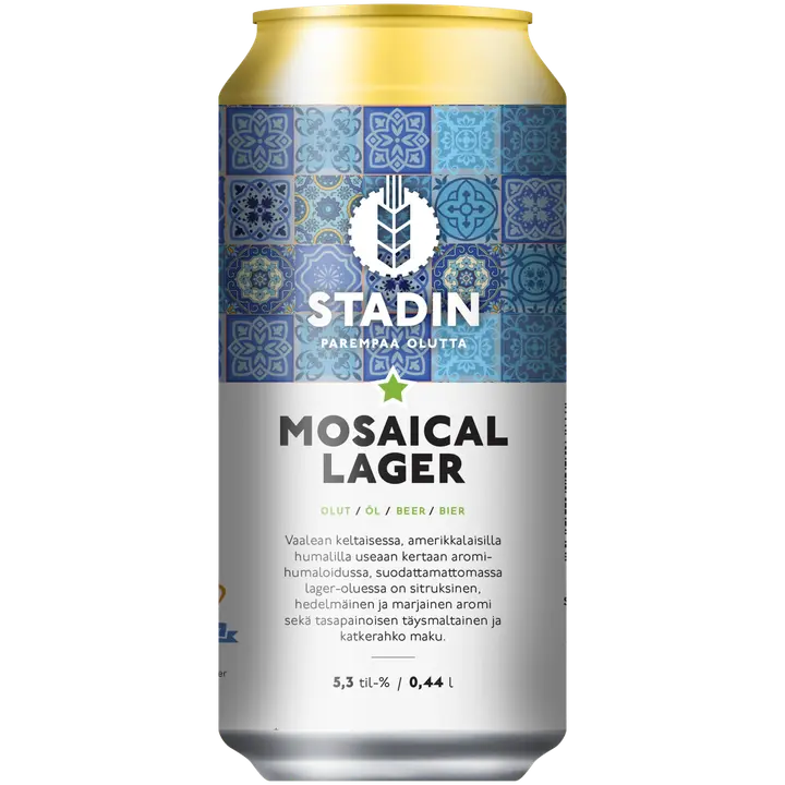 Stadin Panimo Oy Stadin Mosaical Lager 5,3% 0,44l