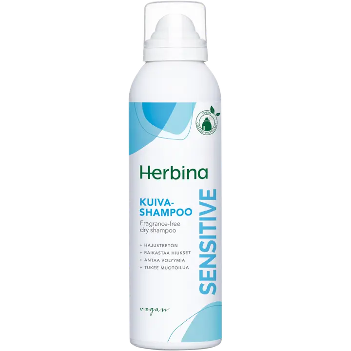 Herbina 200ml Sensitive hajusteeton kuivashampoo